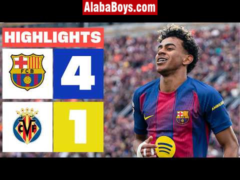 Download “Barcelona 4-1 Villarreal” Highlight La Liga Match 28.02.2026 4K Goals Yamal